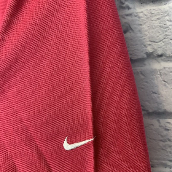 NIKE Fit Dry Button Golf‎ Polo Short Sleeve Pink Shirt Size XXL 2XL - Picture 4 of 5